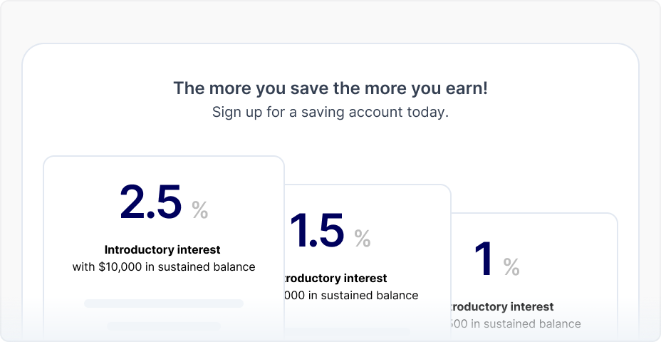 Stepped acquisition offers