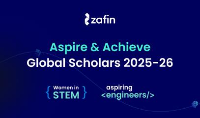 Eight Zafin Aspire and Achieve Global Merit Scholarship recipients for 2025–26