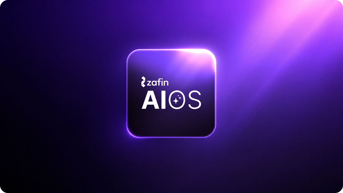 Zafin AIOS platform for governed agentic AI and proof of work